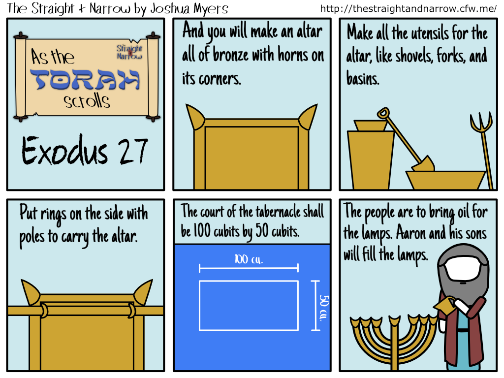 The Straight + Narrow - As The Torah Scrolls: Exodus 27