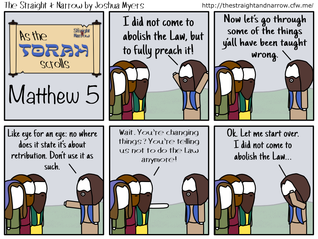 The Straight + Narrow - As The Torah Scrolls: Matthew 5