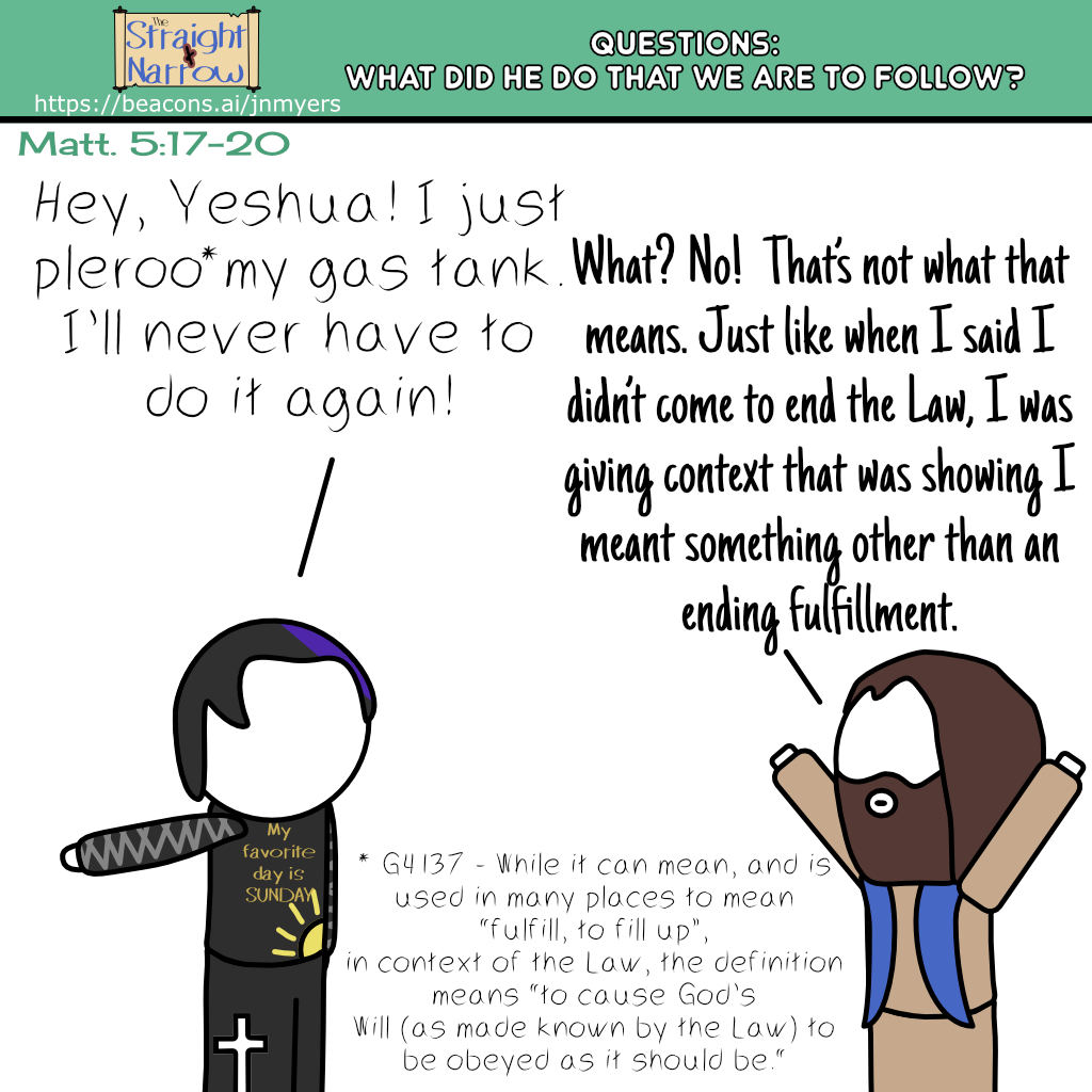 The Straight + Narrow - Questions #3 of 8: What did He do that we are to follow?