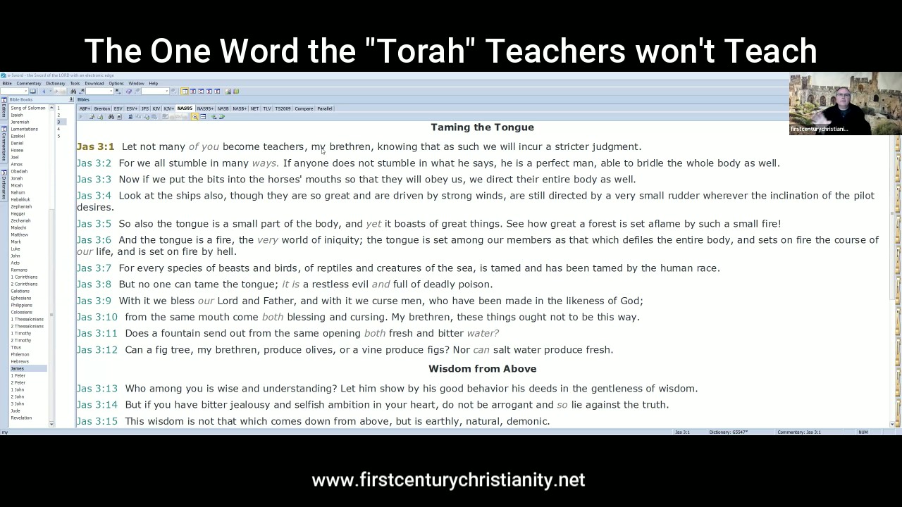 The One Word the "Torah" Teachers won't Teach - First Century Christianity