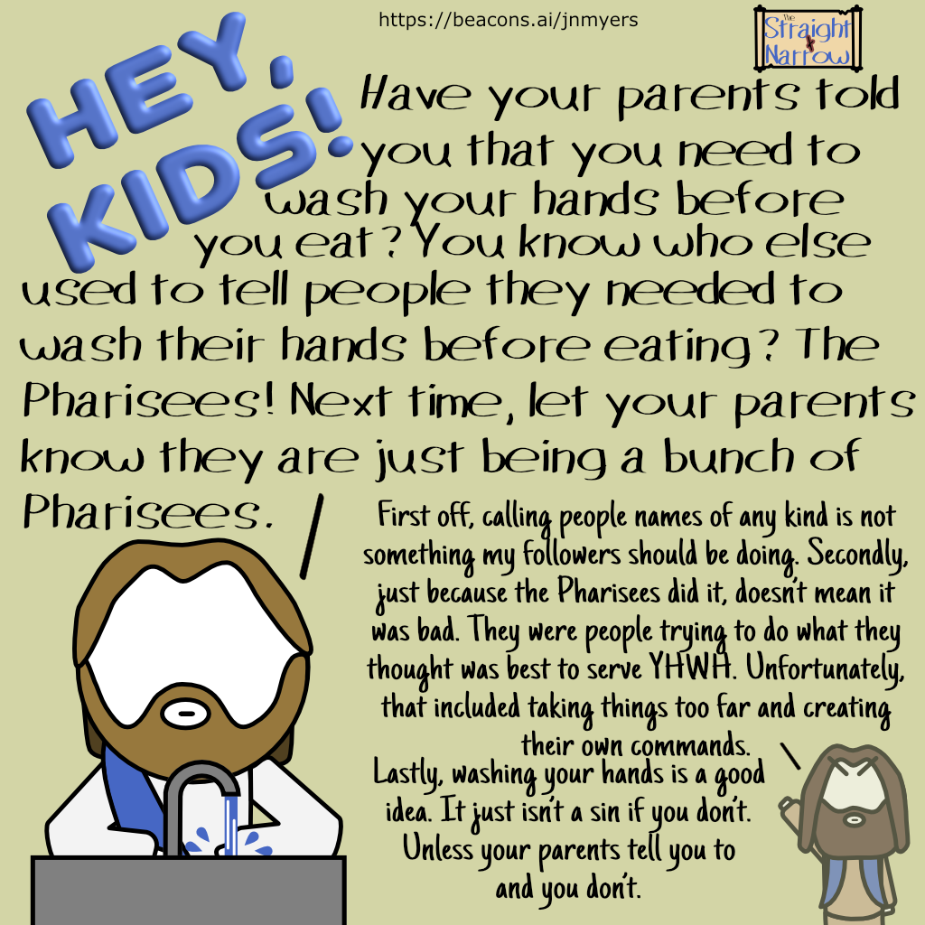 The Straight + Narrow - Hey Kids! Washing hands.