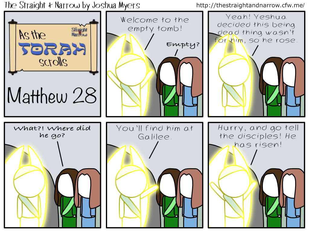 The Straight + Narrow - As The Torah Scrolls: Matthew 28