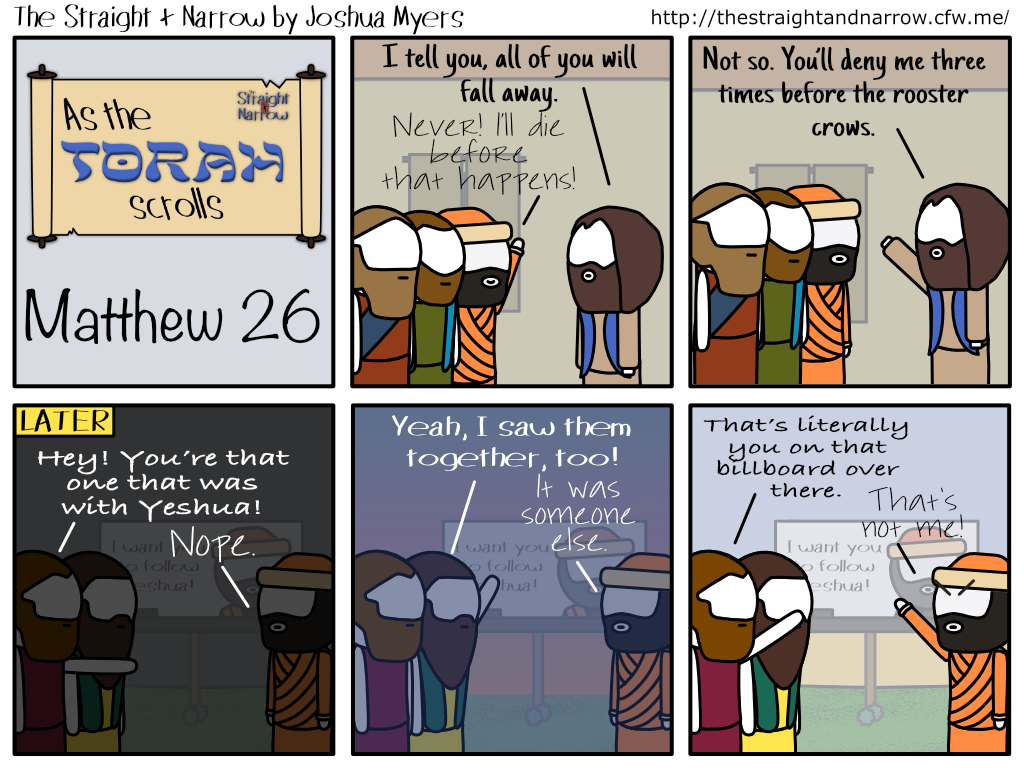 The Straight + Narrow - As The Torah Scrolls: Matthew 26