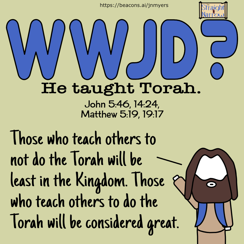 The Straight + Narrow - WWJD? He taught Torah