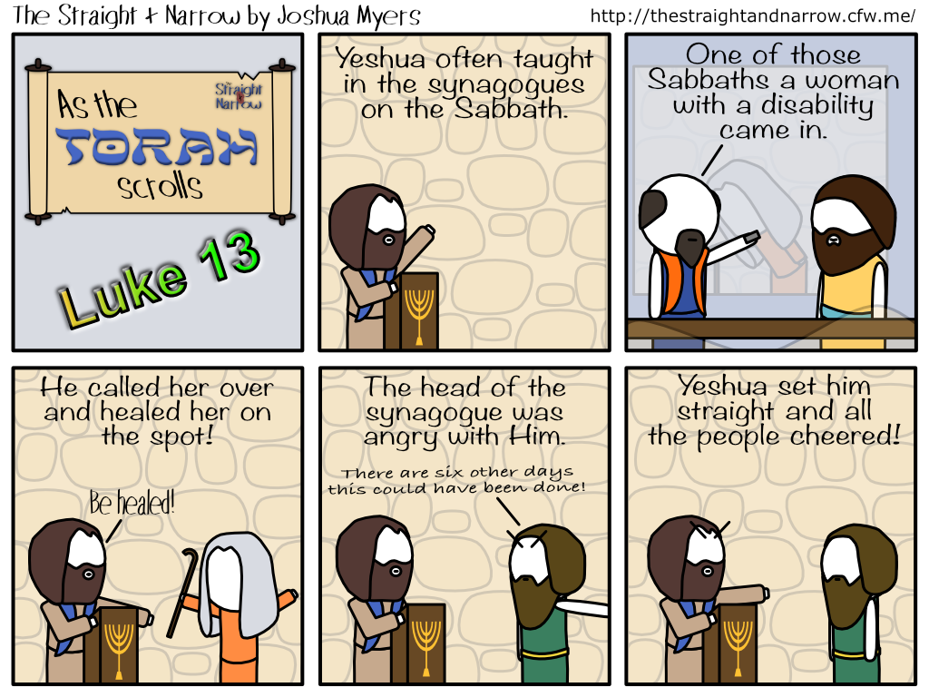 The Straight + Narrow - As The Torah Scrolls: Luke 13