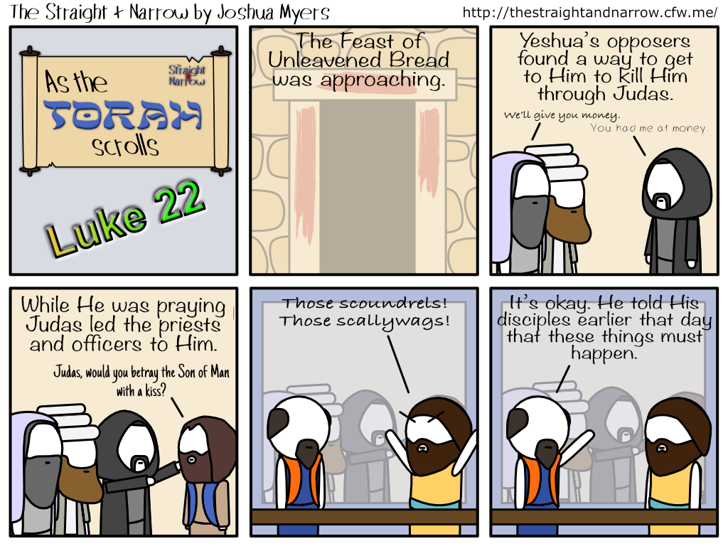 The Straight + Narrow - As The Torah Scrolls: Luke 22