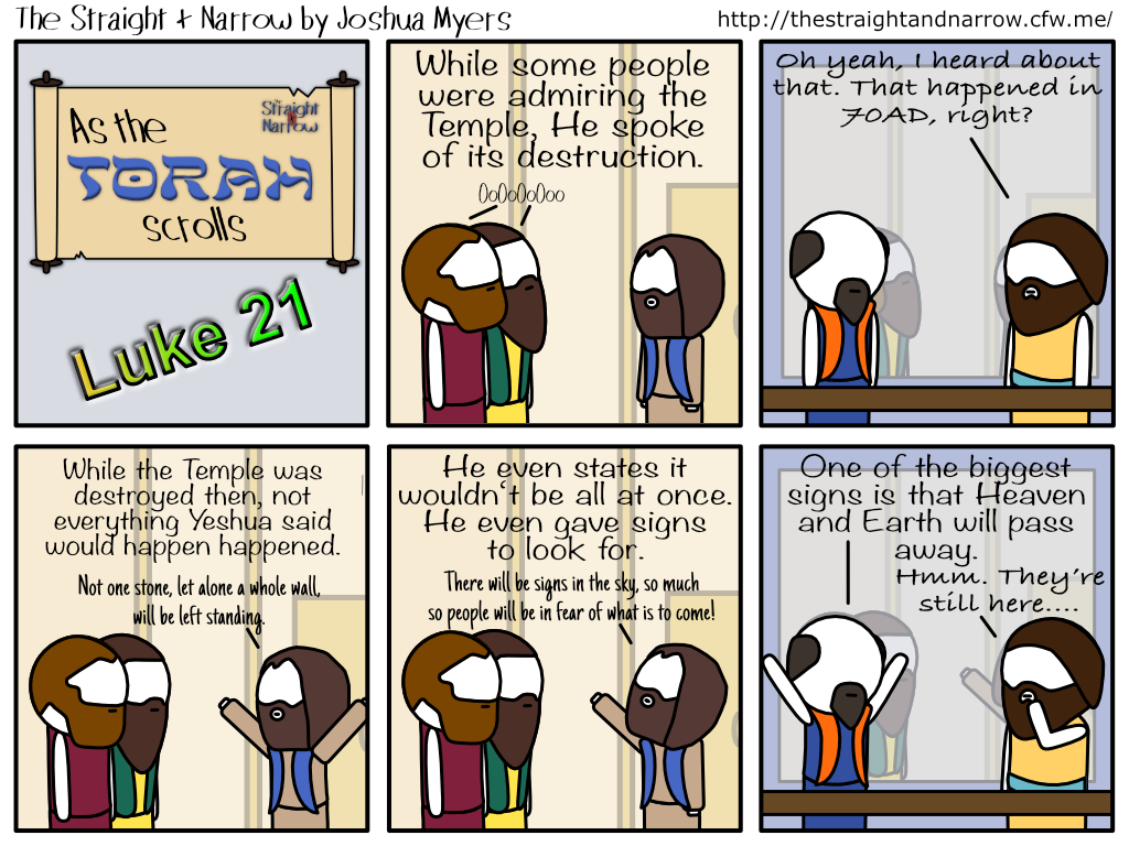 The Straight + Narrow - As The Torah Scrolls: Luke 21