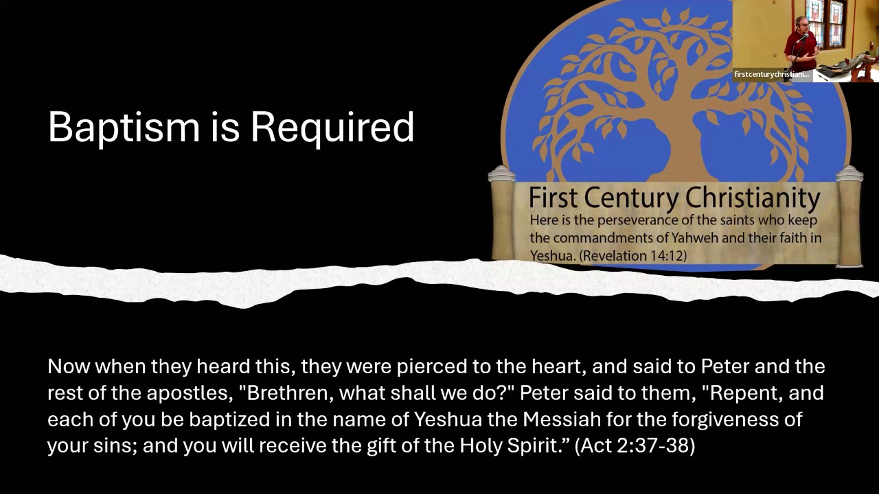 Baptism is Required - First Century Christianity