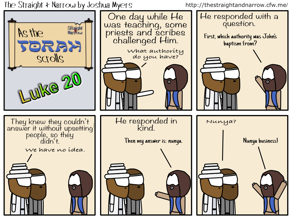 The Straight + Narrow - As The Torah Scrolls: Luke 20